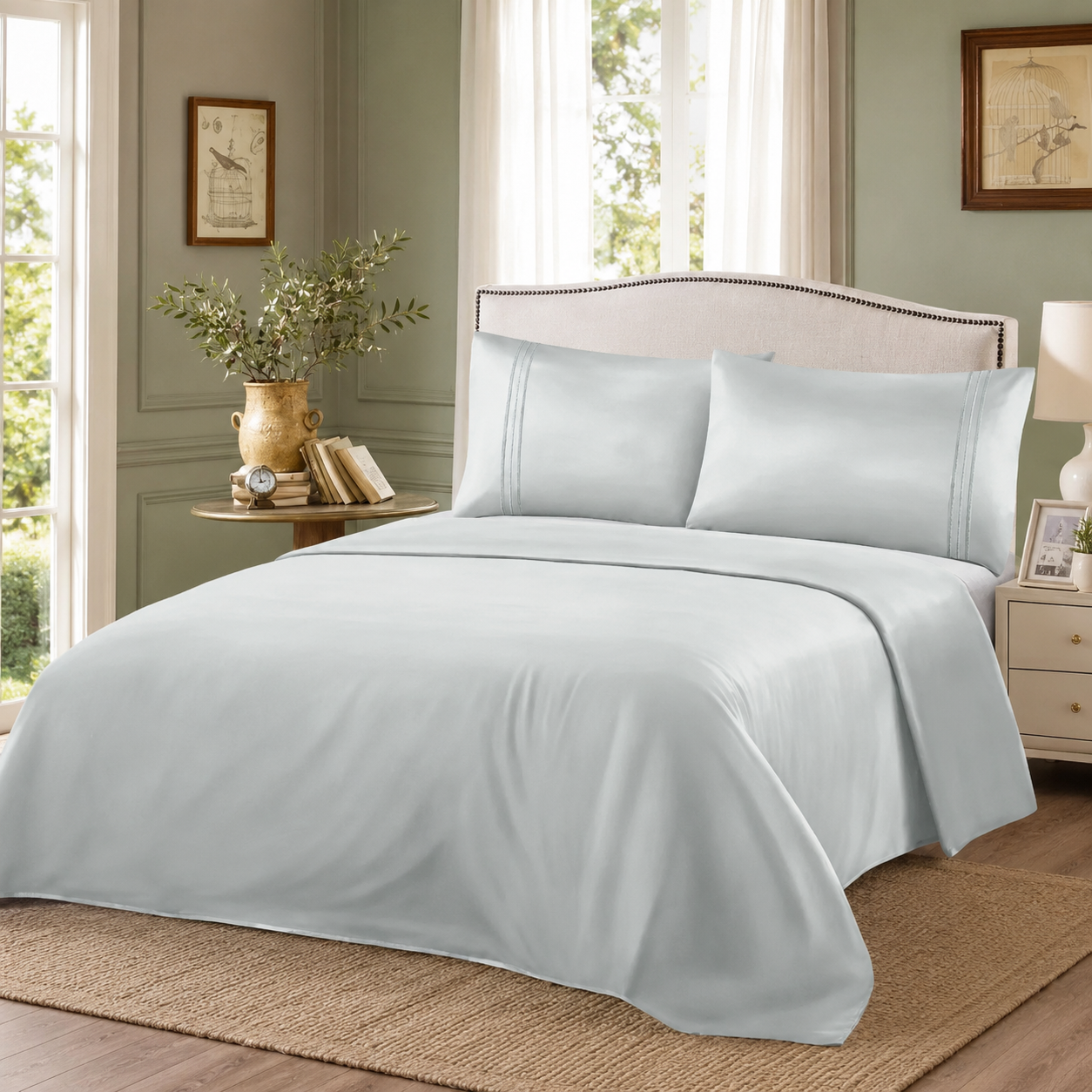 ZARA HOME – Σετ Σεντονιών 300TC – Γαλάζιο