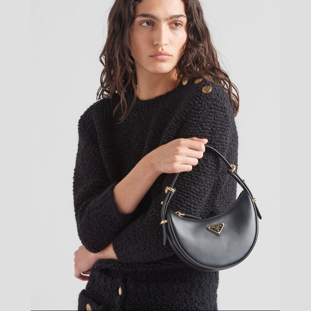 PRADA Τσάντα Μαύρη Όμου & Χειρός